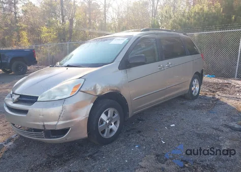 2004 Toyota Sienna Ce/Le из США, поврежденный, VIN 5TDZA23C74S087436